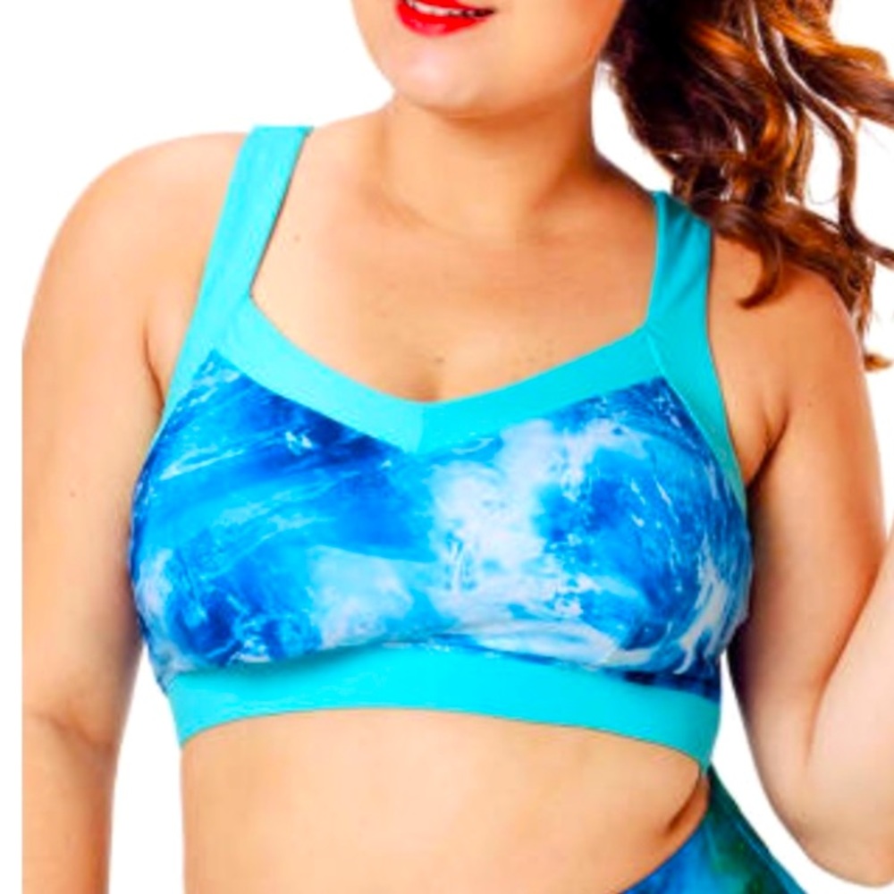 RAZORBACK ABSTRACT SPORTS BRA PLUS SIZE